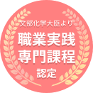 文部科学大臣より職業実践専門課程認定