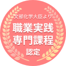 文部科学大臣より職業実践専門課程認定