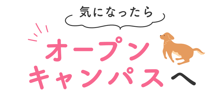 気になったらオープンキャンパスへ